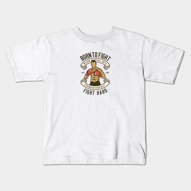 Born to Fight Kids T-Shirt by TambuStore